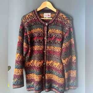 Alpaca Connection Button Down Sweater 100% Alpaca Wool